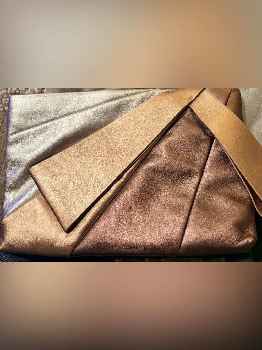 Kate Spade Mixed Metallic Clutch